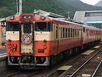 智頭駅到着の列車