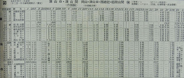 昭和9年 復刻版時刻表