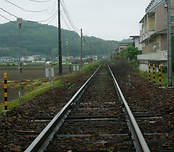 原踏切から法界院