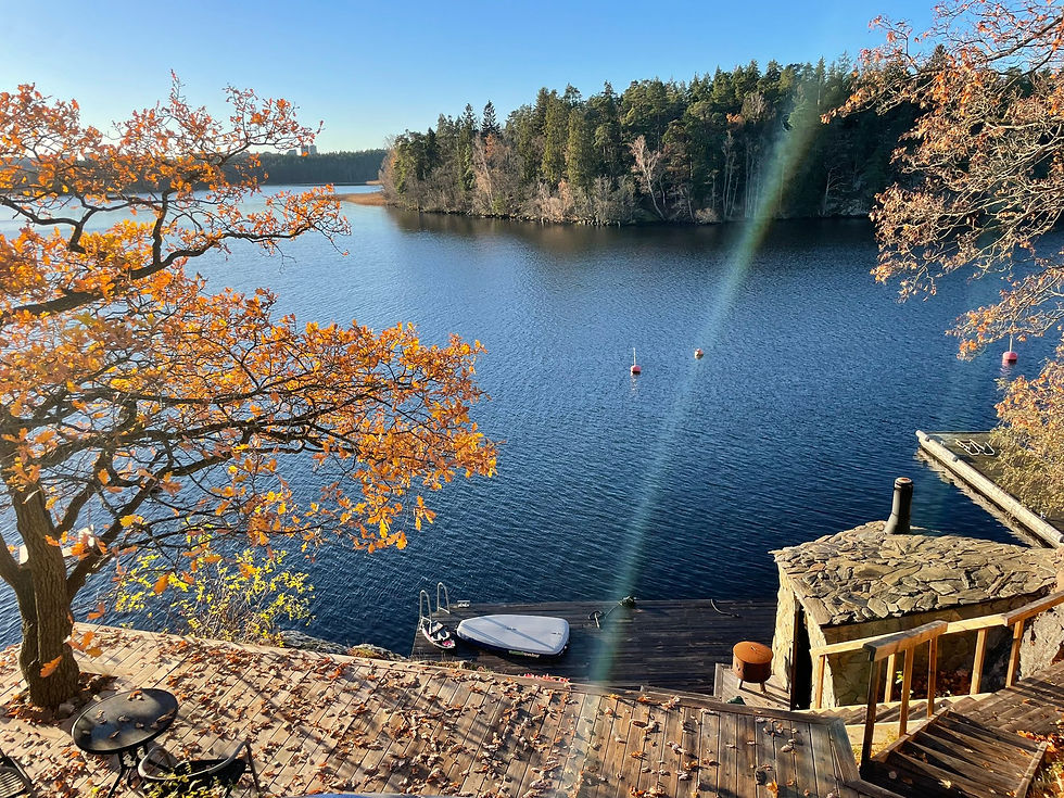 Our sauna on Lake Mälaren.