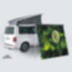 bedruckter Banner für Wohnmobil Markisen