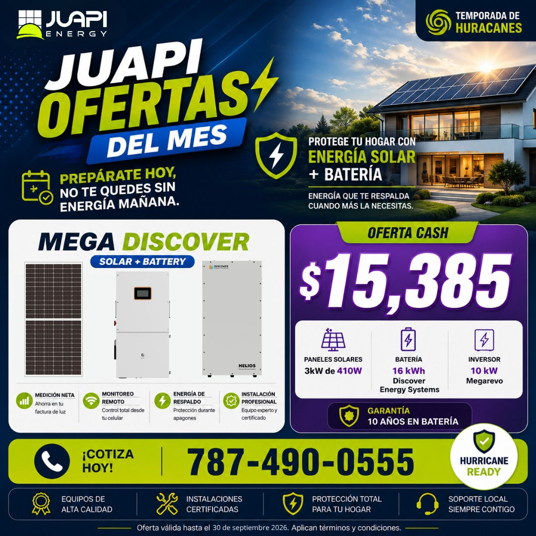 MEGA DISCOVER Solar + Batería