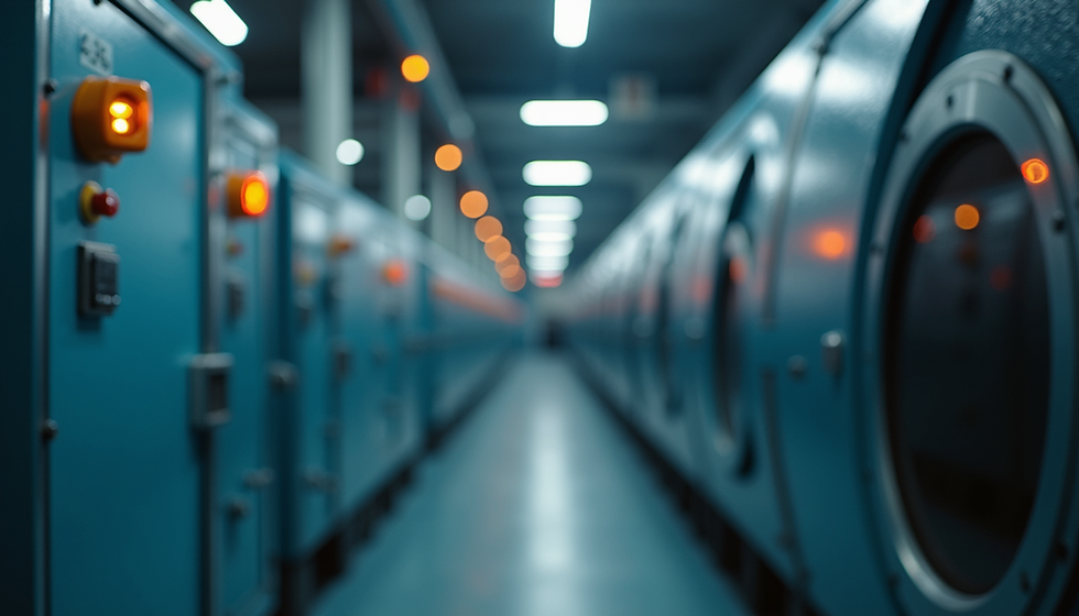 Industrial machinery equipped with energy monitoring sensors