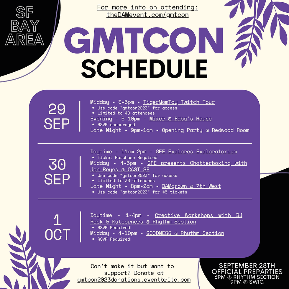 GMTcon SCHEDULE