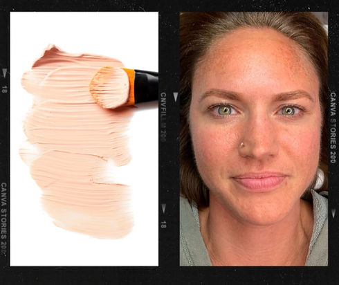 a woman that has had facial bb treatmeant at a beauty spa