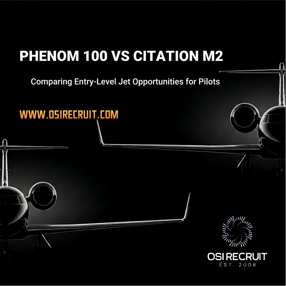 Phenom 100 vs Citation M2: Comparing Entry-Level Jet Opportunities for Pilots
