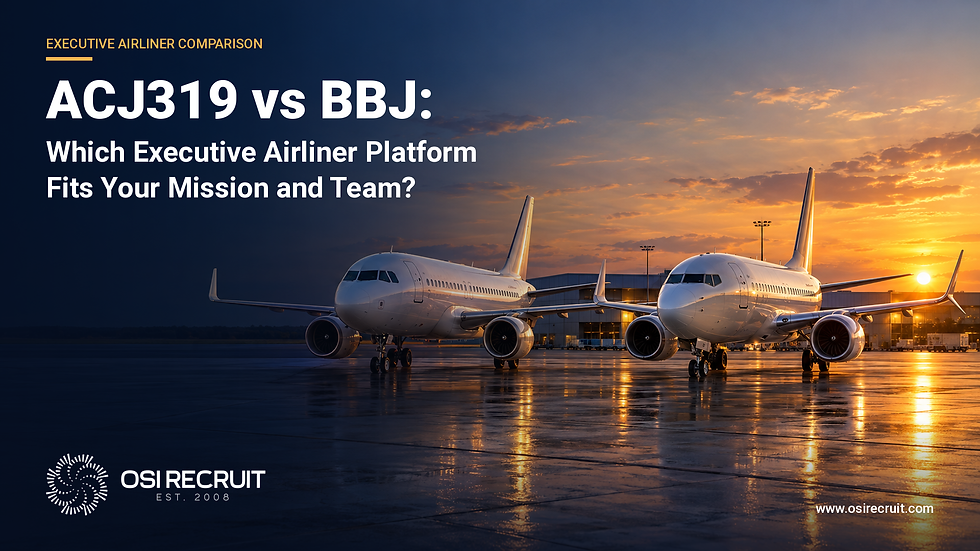 ACJ319 vs BBJ: Which Executive Airliner Platform Fits Your Mission and Team?