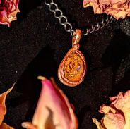 Copper Boulder Opal Pendant