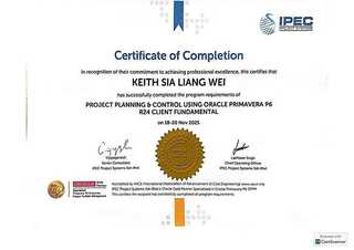 Project Planning & Control (Oracle Primavera P6) Certificate