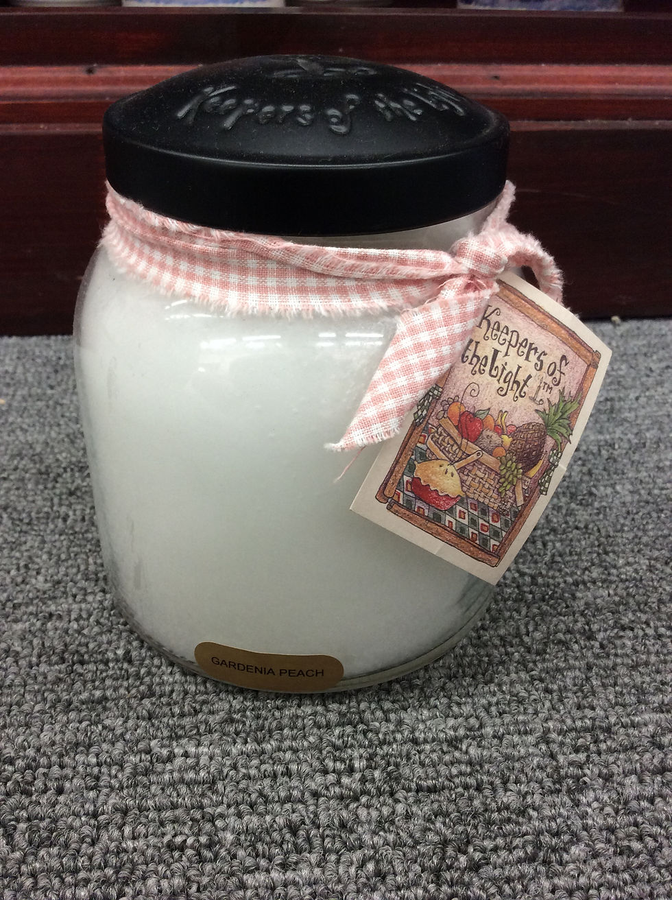 Keepers of the Light Jar Candle – Gardenia Peach 22oz