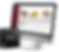 Monitor displaying TUDI software with options: TUDI Aman, TUDI Lacak, TUDI Inventaris; visible ERAS logo. Black device beside it.