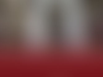 Warehouse interior with tall RFID Gate, shelves stacked with boxes. Red gradient on left. Text: TUDI, www.tudi.id.