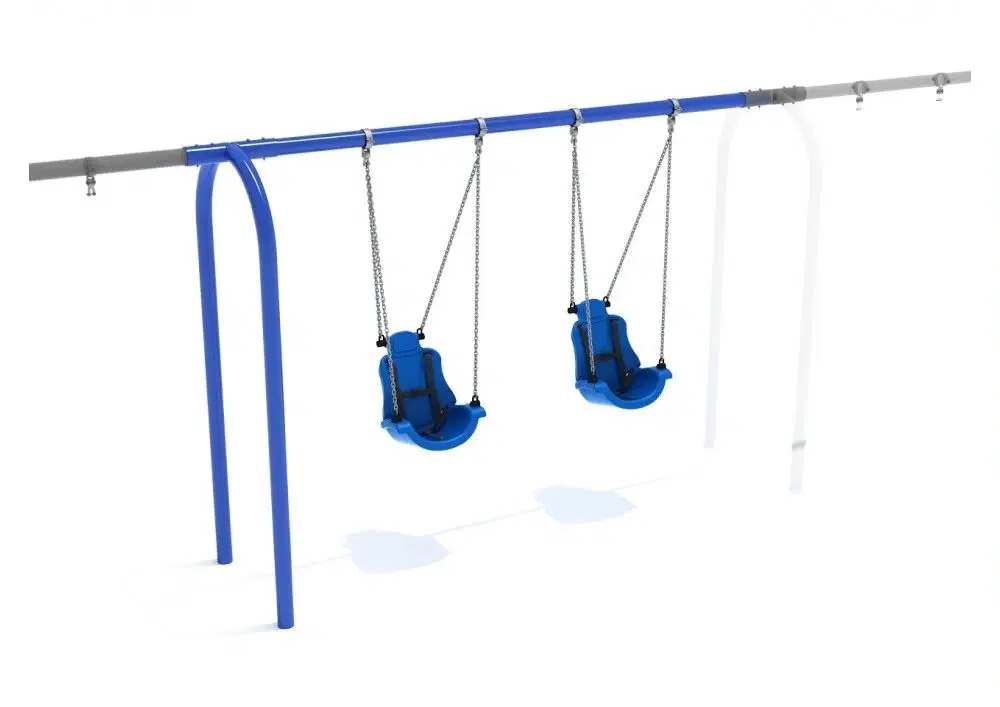 8 feet High Elite Arch Post Swing with Child Adaptive Seats - Add a Bay