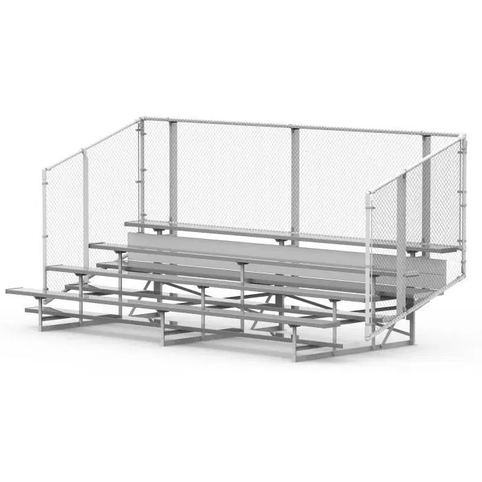 4 Row Aluminum Bleachers - Baseline Series