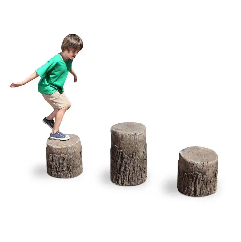 NatureROCKS Preschool Age (2-5 years) Tree Stumps (Set of 3 with 2 small, 1 medi