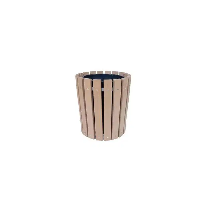 32-Gallon Recycled Plastic Trash Receptacle