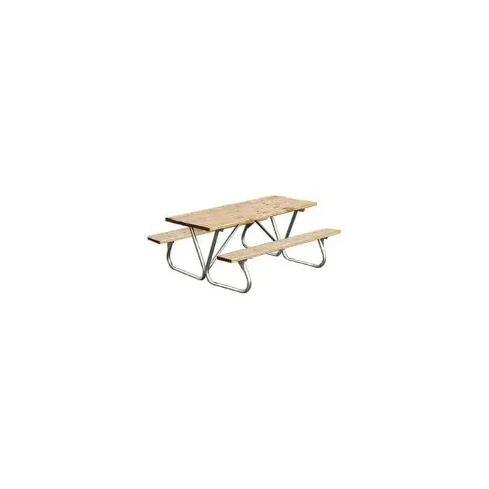 6 Ft. Heavy Duty Rectangular Wooden Picnic Table