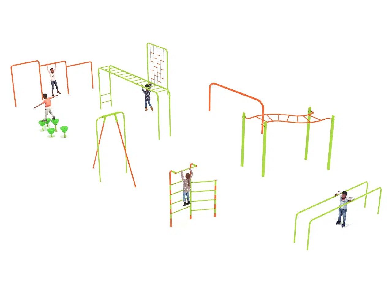 9 Piece Advanced Kids Gym Course