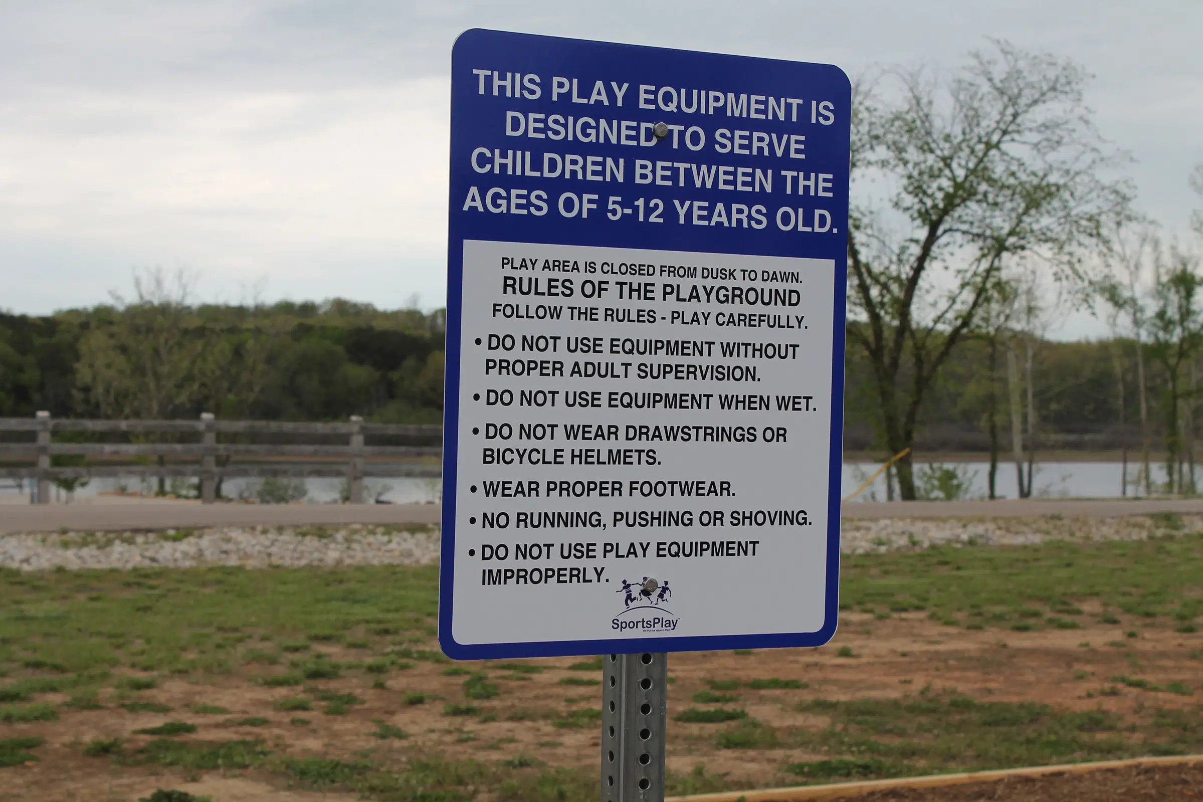 Ages 5 – 12 Play Area Sign