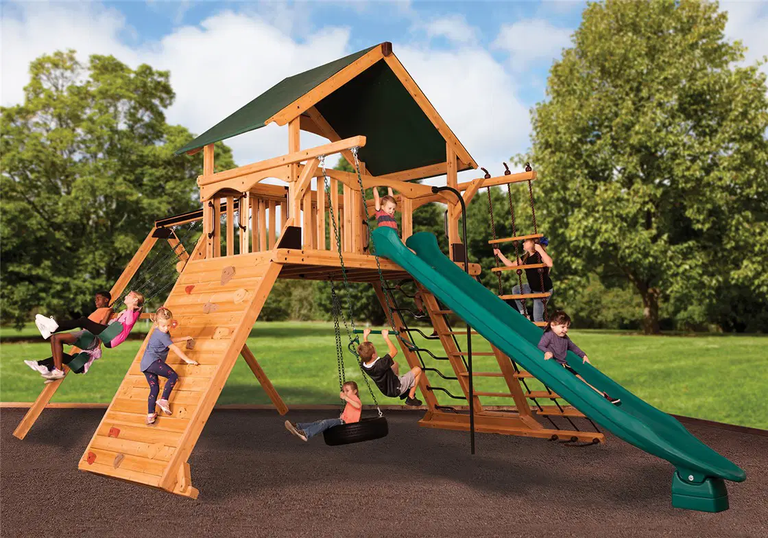 Titan Peak Jumbo 1 w/ Tarp Roof Green Playset