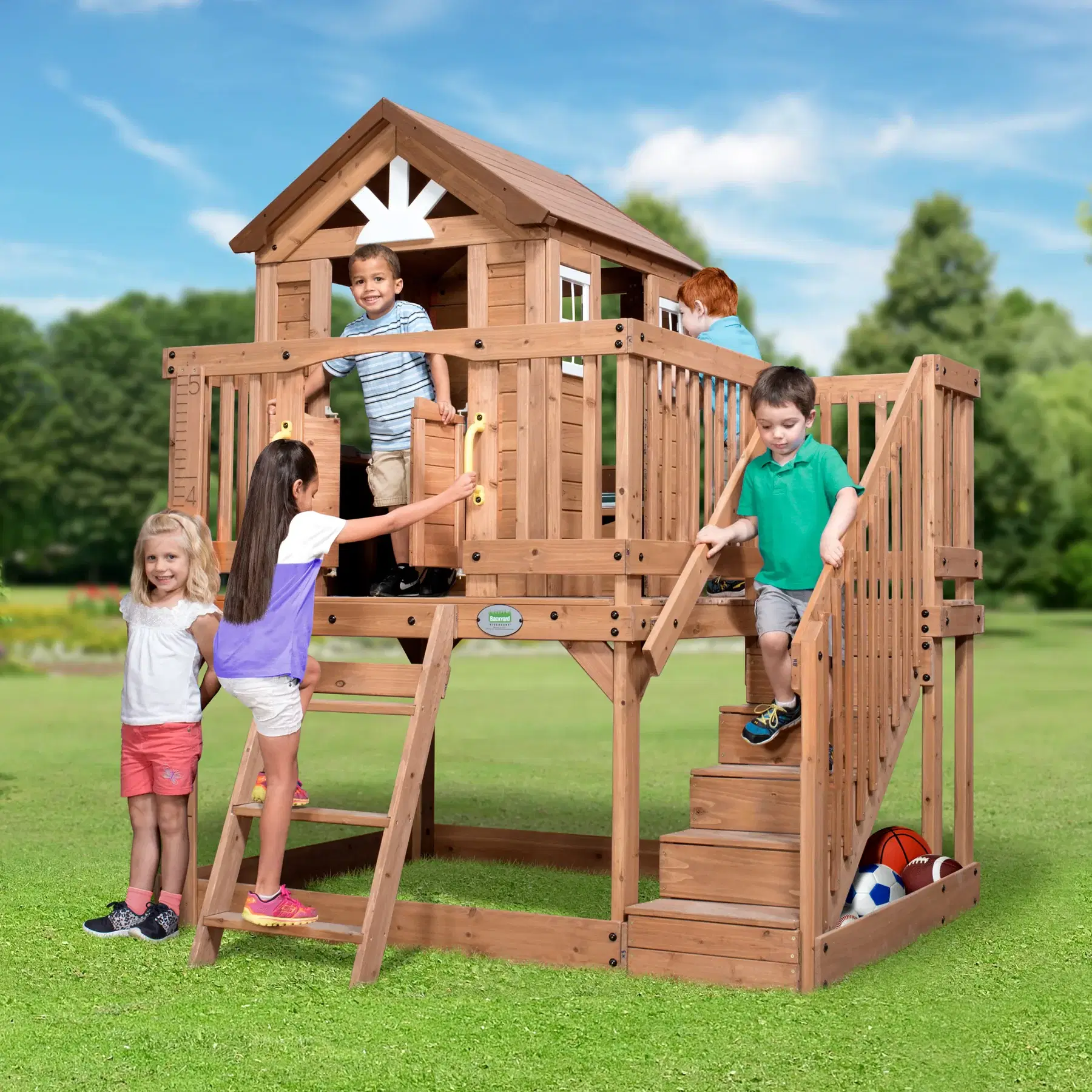 SCENIC HEIGHTS WOODEN PLAYHOUSE