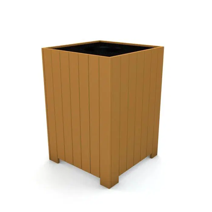 Standard Square Recycled Plastic Receptacle