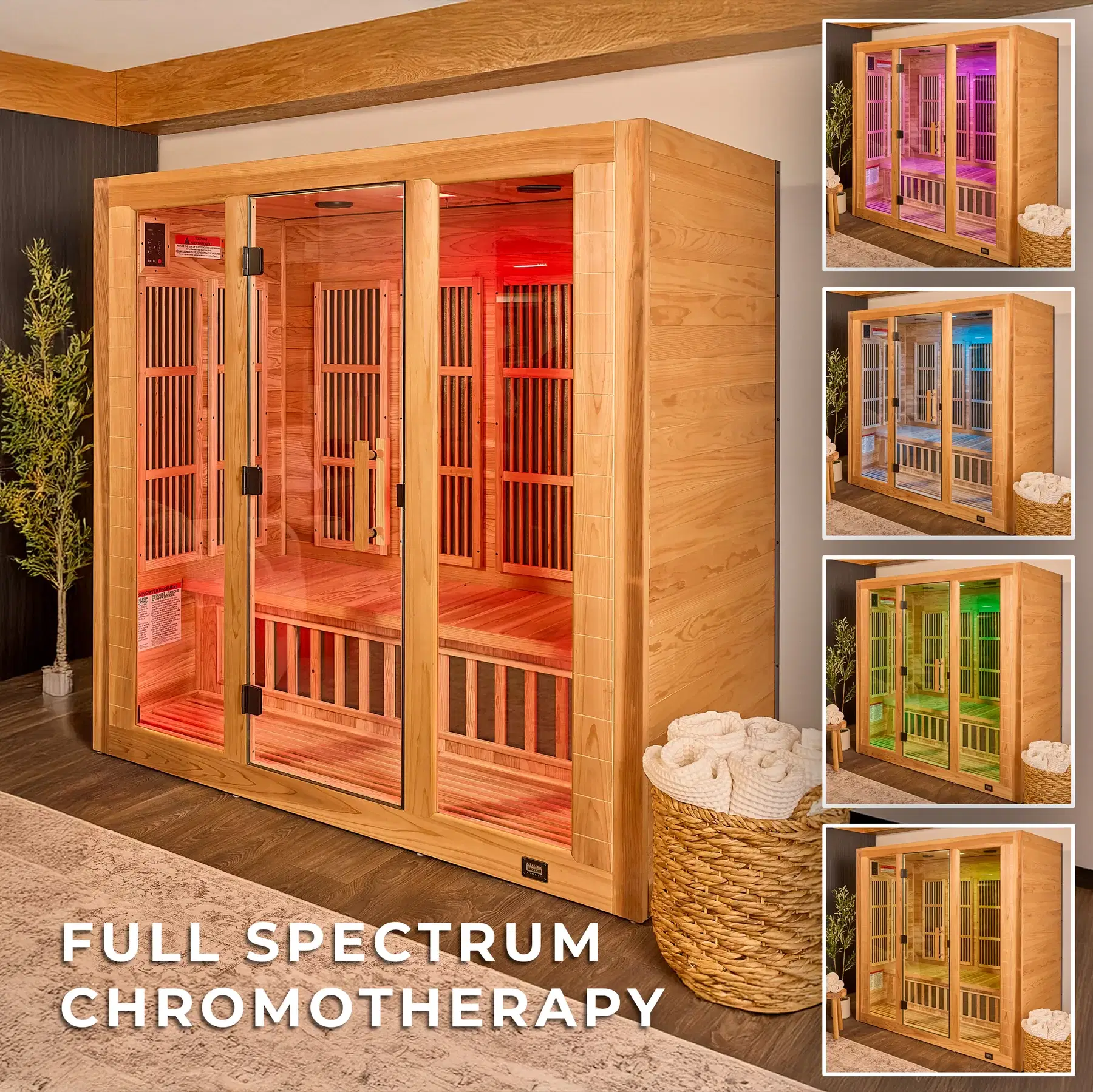 RYLAN INDOOR INFRARED SAUNA – 4 PERSON