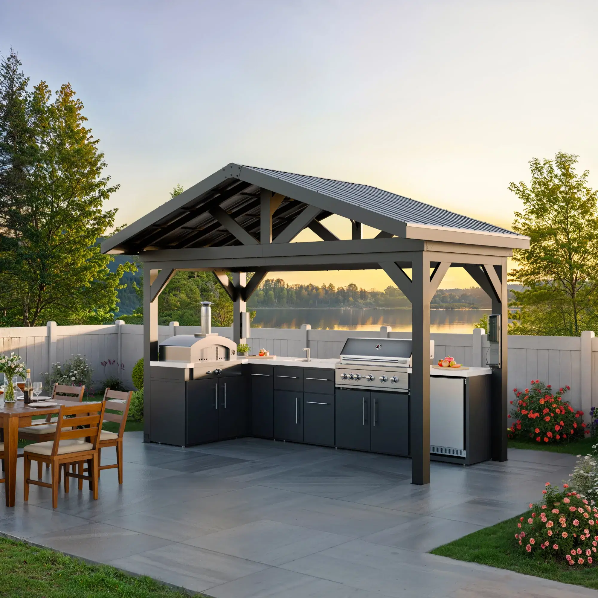 LANCASTER L-SHAPE OUTDOOR KITCHEN