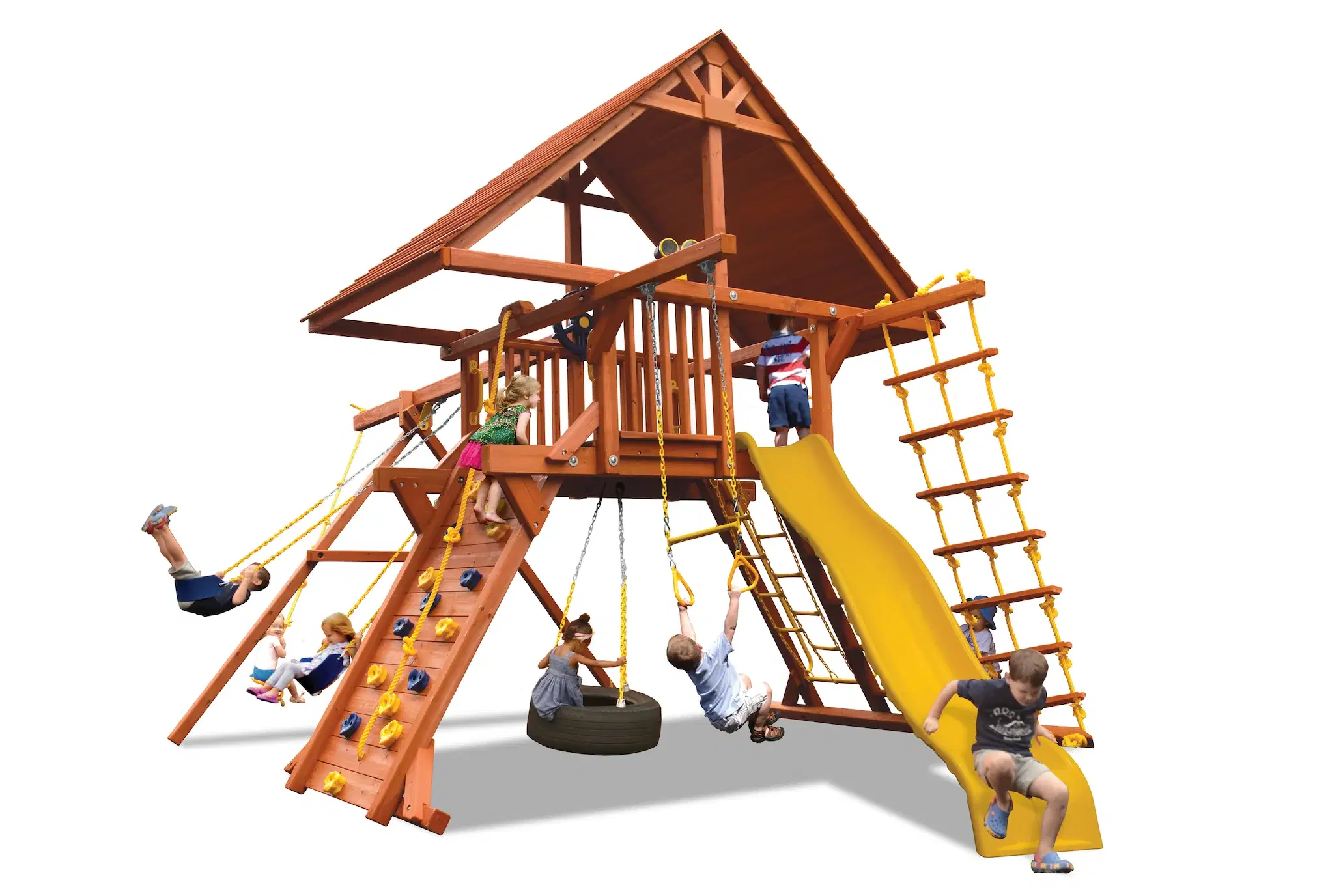 Deluxe Playcenter Combo 2 w/ Wood Roof - 23B