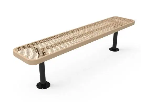 DIAMOND PATTERN WIDE SEAT PLAYER'S BENCH WITHOUT BACK