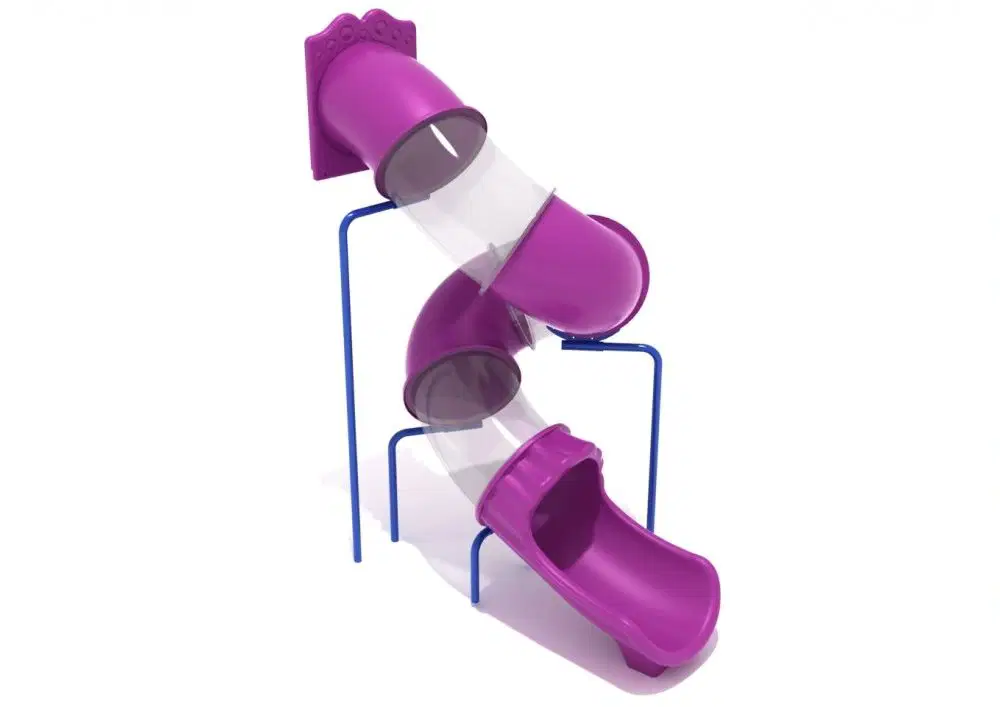 10-Foot Spiral Tube Slide, Slide and Mounts Only