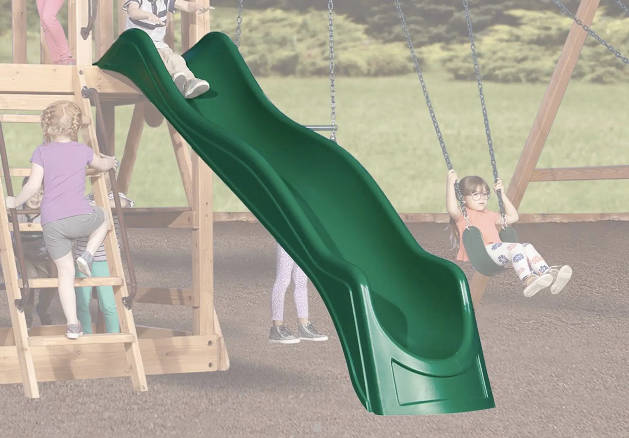 Wave Slide 10' Green