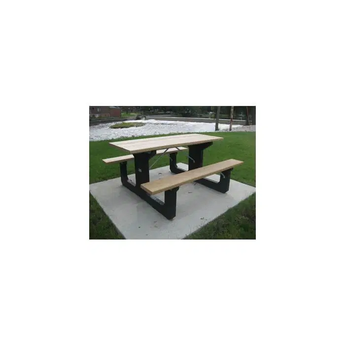 6-Ft. Recycled Plastic Walk-Thru Picnic Table