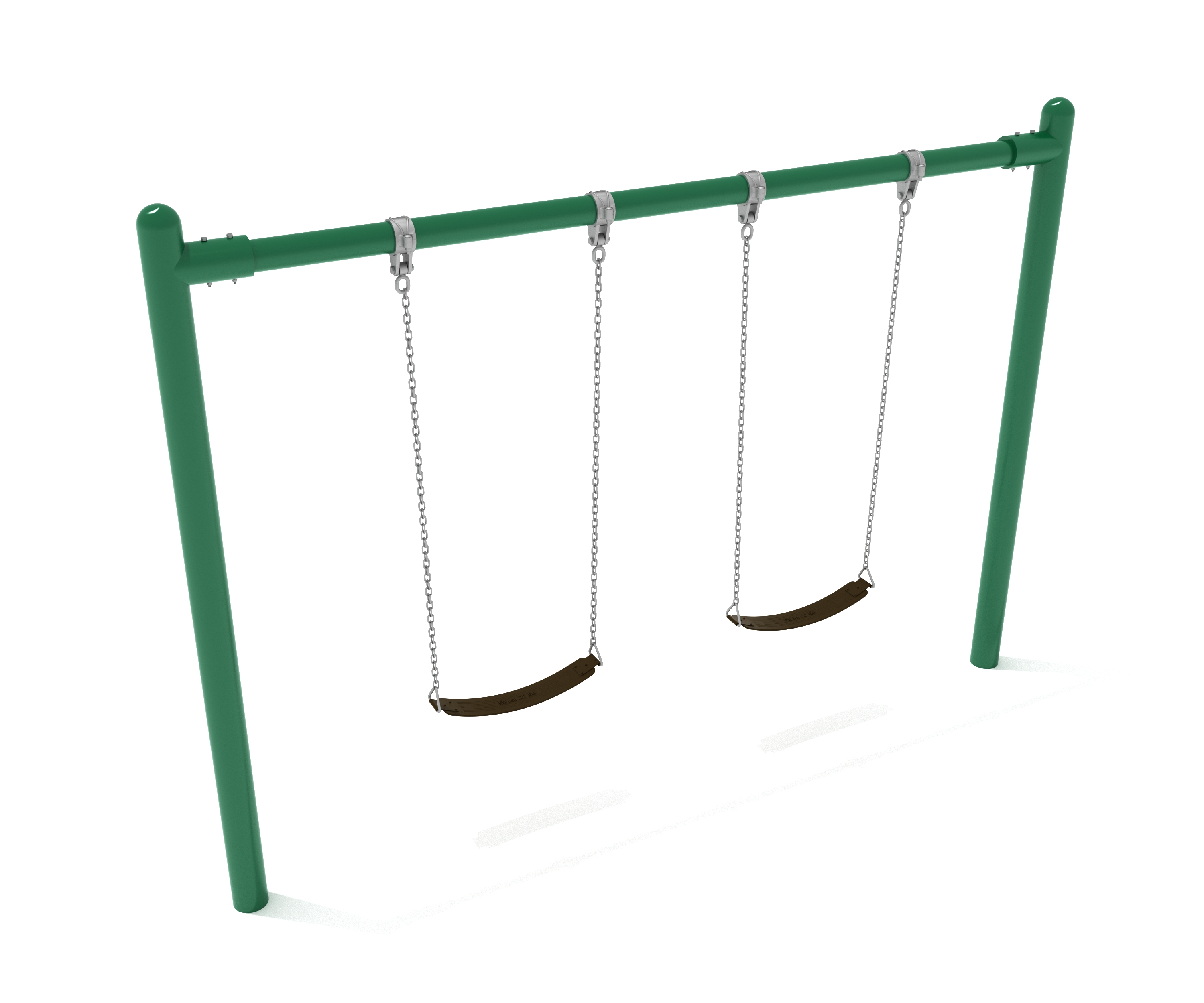 8 feet high Elite Single Post Swing - 1 Bay