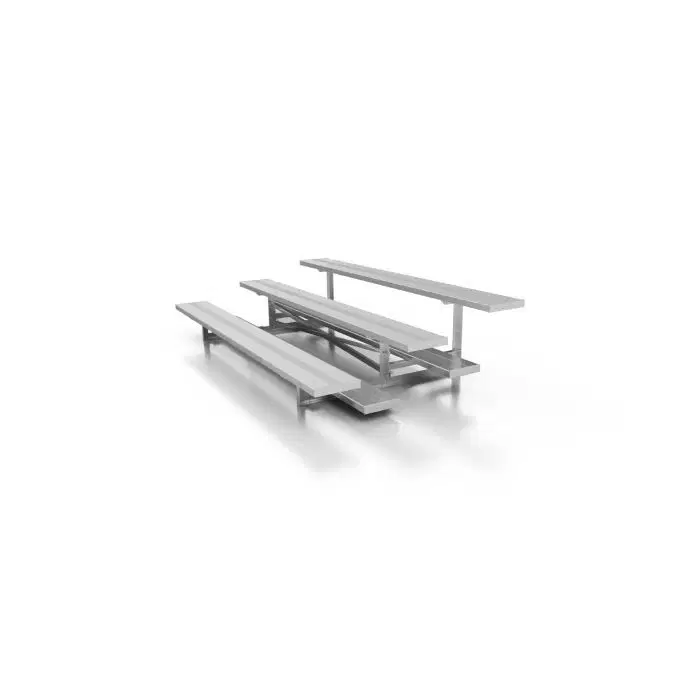 3 Row Aluminum Bleachers - Sideline Series