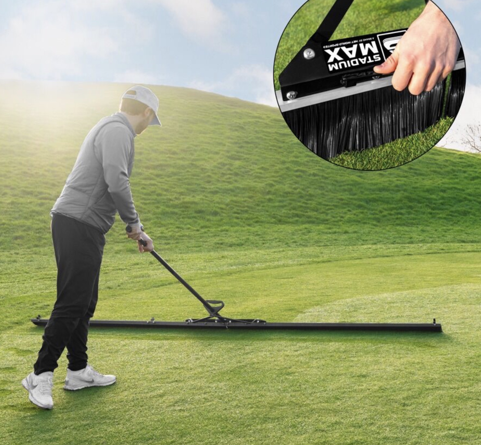 STADIUMMAX FOLDING DEW BRUSH [10FT]