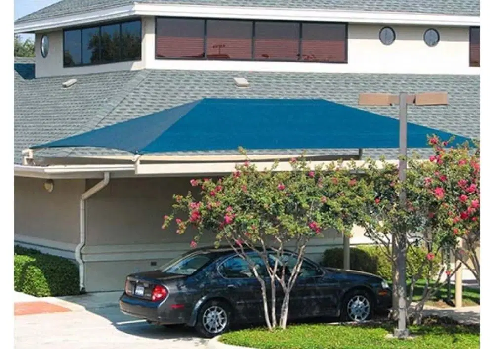 Hanging Cantilever Fabric Shade
