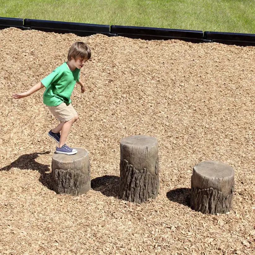 Tree Stumps Nature Rocks (set of 3)