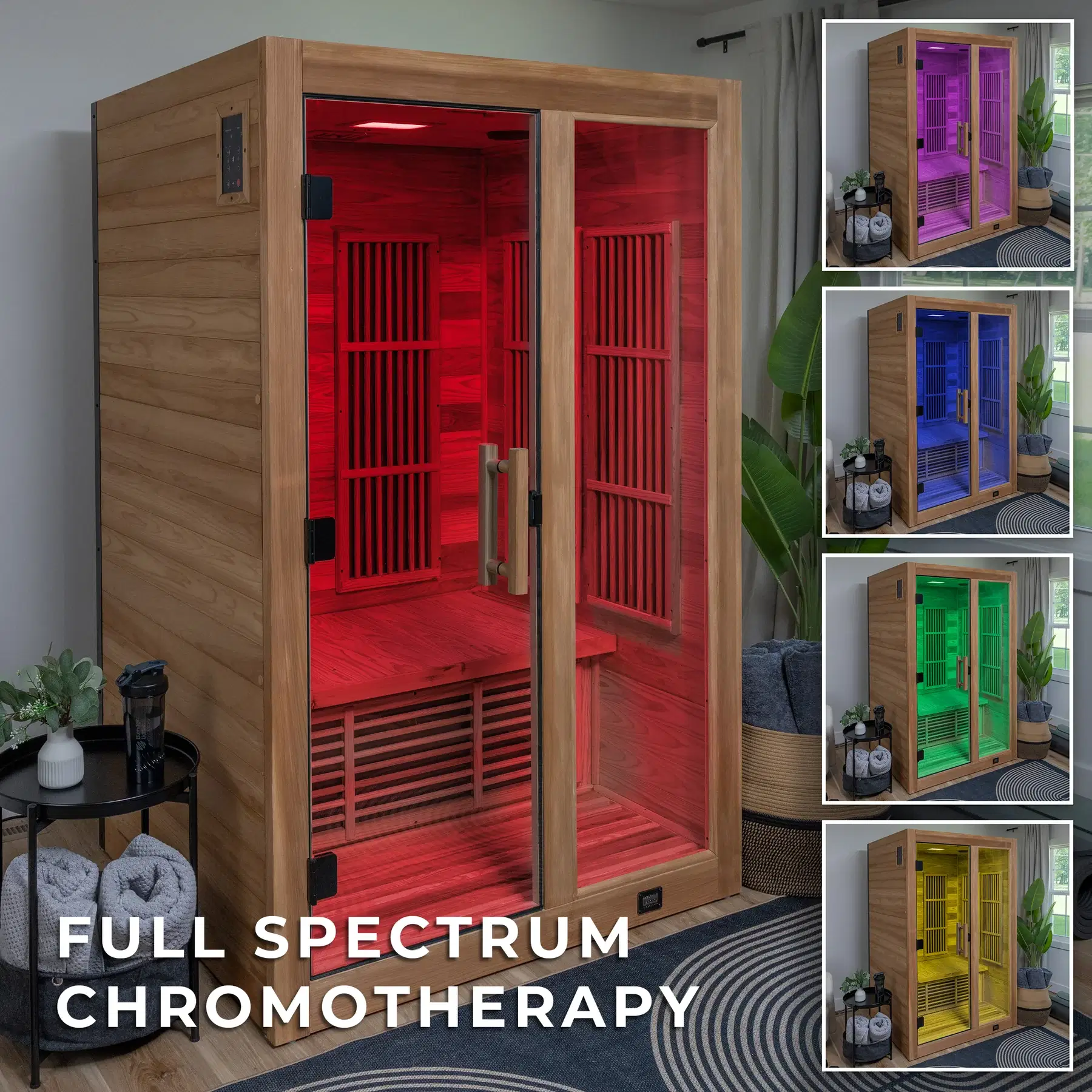 RYLAN INDOOR INFRARED SAUNA – 2 PERSON