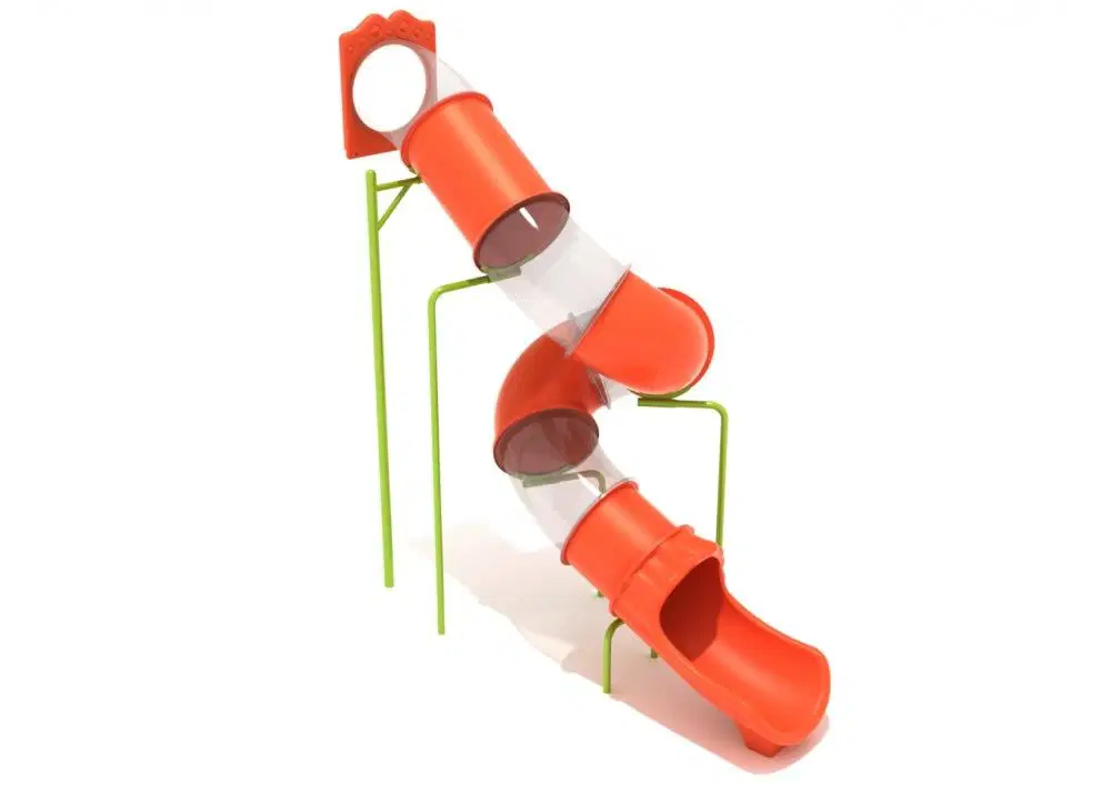 13 Foot Spiral Tube Slide - Slide and Mounts Only