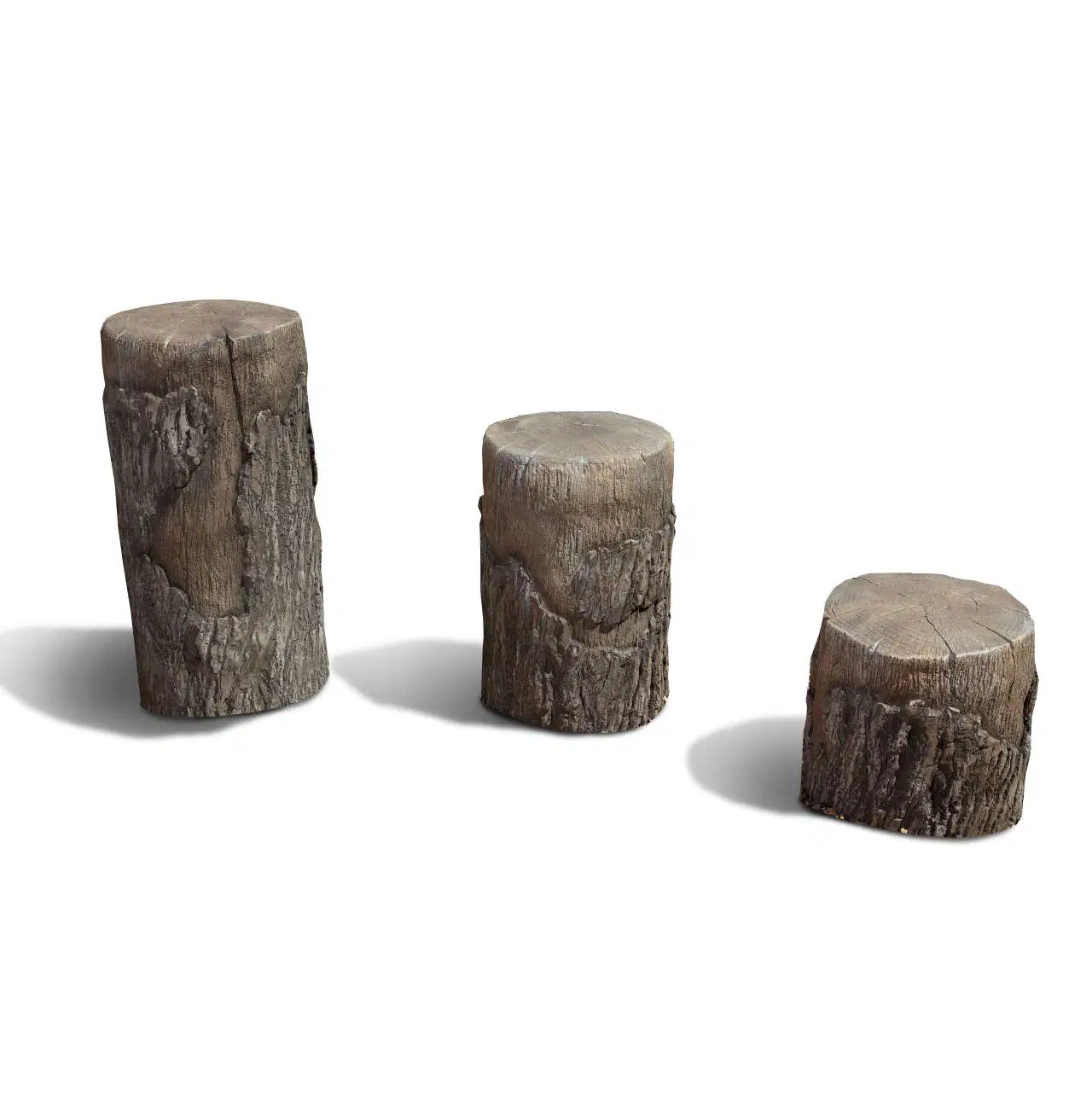NatureROCKS School Age (5-12 years) Tree Stumps (Set of 3 with 1 small, 1 medium