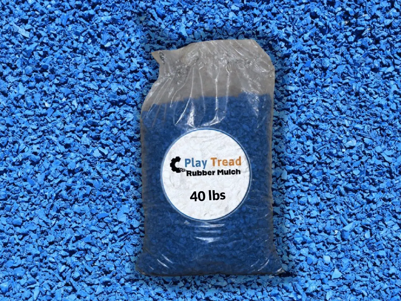 Blue Rubber Mulch (40 lb bag)