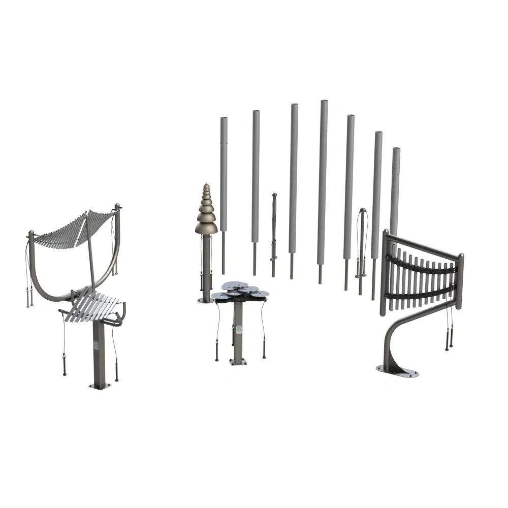 Sculptural Ensemble (includes Contrabass Chimes, Lilypad Cymbals, Manta Ray, Har