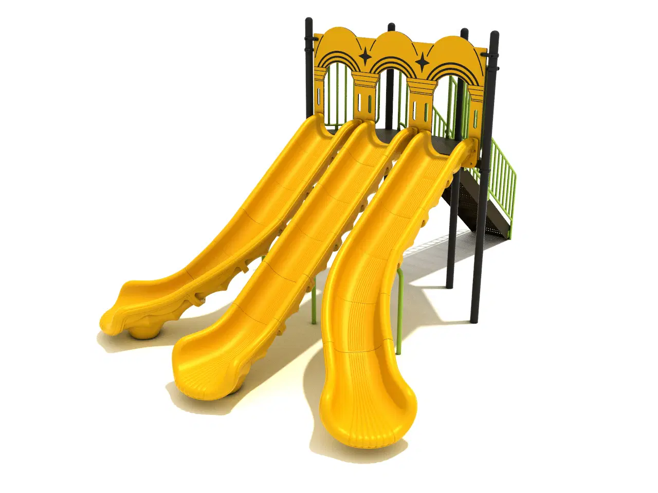 6-Foot Triple Sectional Split Slide