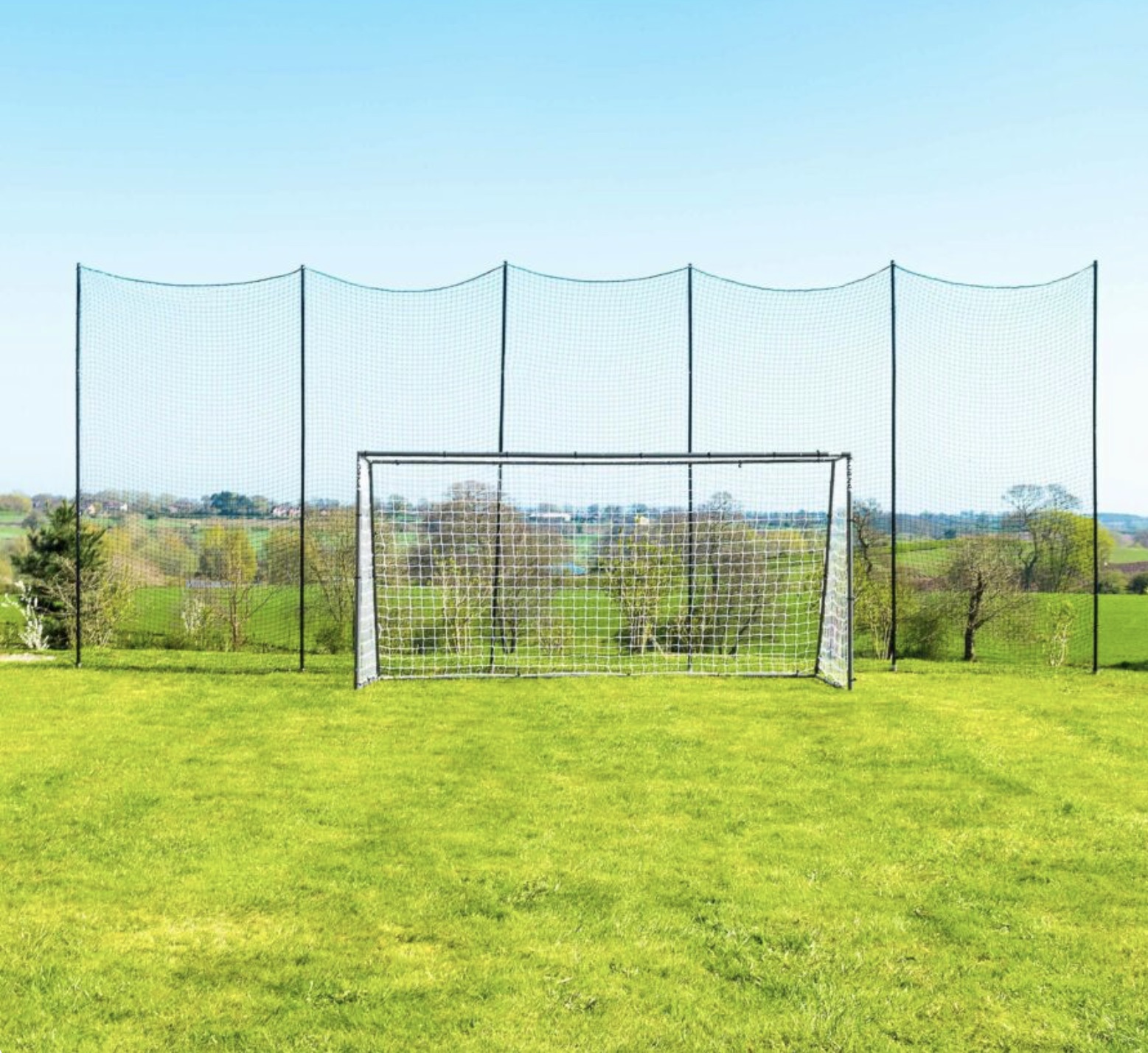 SOCKETED STOP THAT BALL™ - BALL STOP NET & POSTS [12FT HIGH]