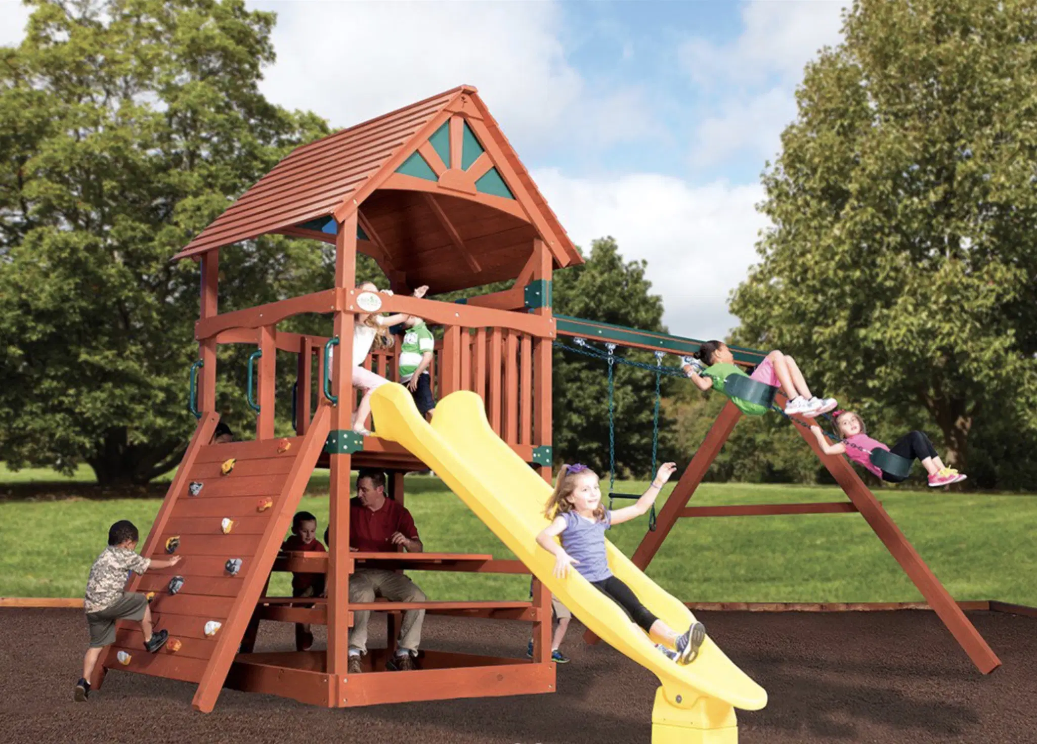 Classic Adventure Treehouse Jumbo 2 Swing Set