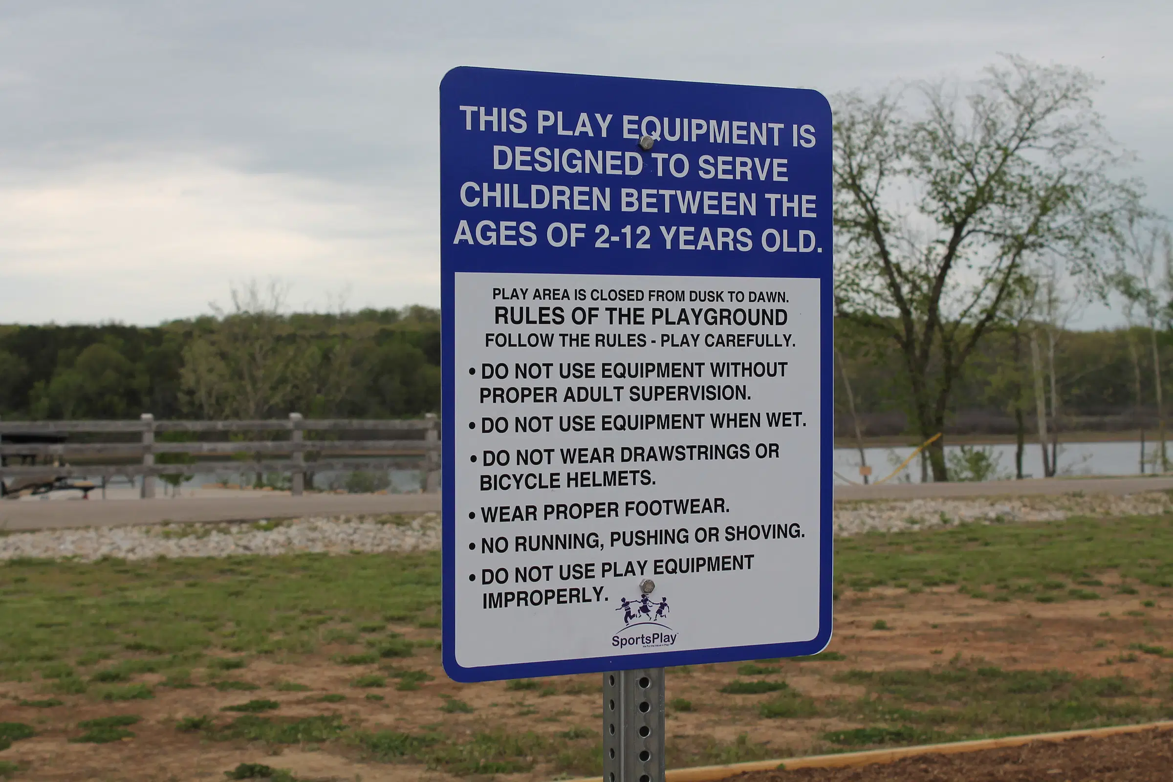 Ages 2 -12 Play Area Sign
