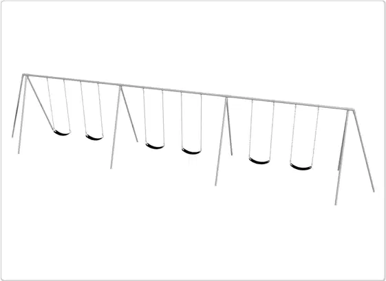 8’ Primary Tripod Swings (1 Bay, 2 Bay, 3 Bay, 4 Bay)
