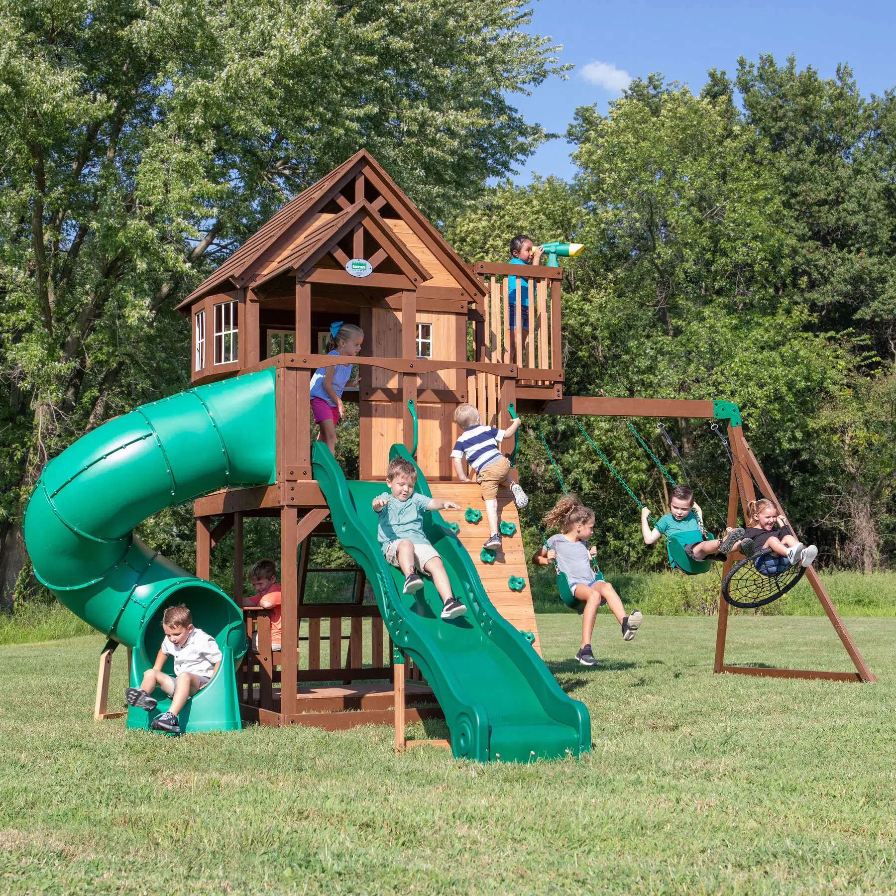 SKYFORT II WITH SPIRAL TUBE SLIDE