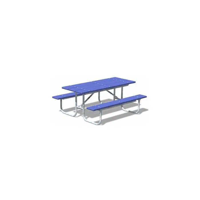 6-Ft. Recycled Plastic Table - 1-5/8 Hot-Dip Galvanized Frame